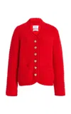 Barrie Cashmere Jacket In Red