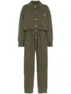 Barrie Cashmere Jumpsuit In Green