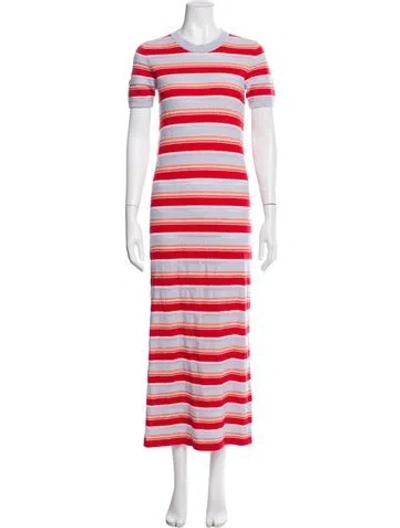 Pre-owned Barrie Cashmere Long Dress In Blue