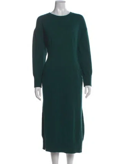 Pre-owned Barrie Cashmere Long Dress In Green