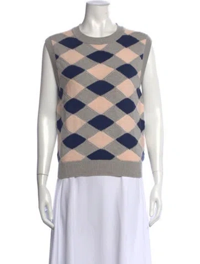 Pre-owned Barrie Cashmere Patterned Sweater In Multicolor