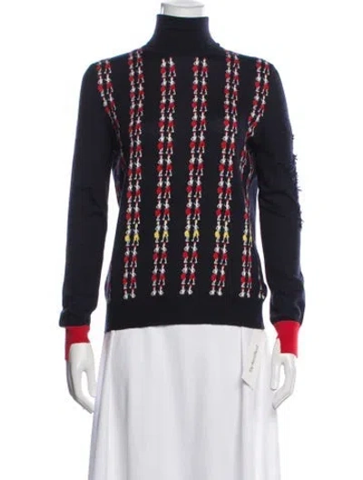 Pre-owned Barrie Cashmere Patterned Sweater In Multicolor