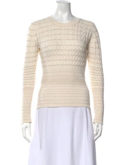 Pre-owned Barrie Cashmere Patterned Sweater In Neutrals