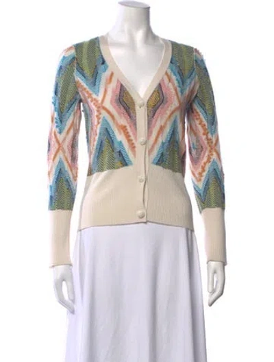 Pre-owned Barrie Cashmere Patterned Sweater In Neutrals