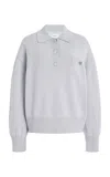 Barrie Cashmere Polo Sweater In Grey