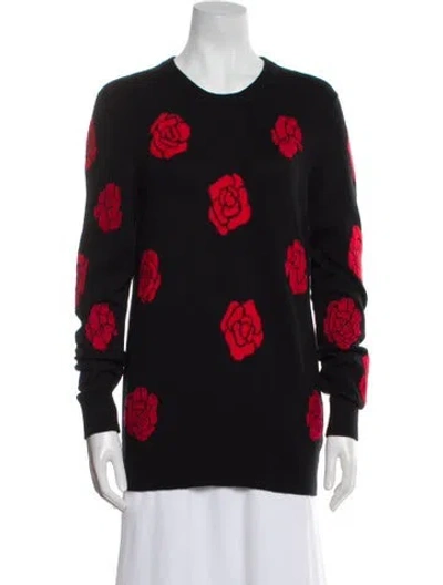 Pre-owned Barrie Cashmere Printed Sweater In Black