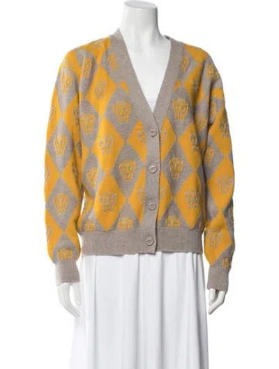 Pre-owned Barrie Cashmere Printed Sweater In Blue