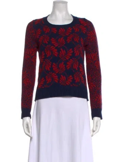 Pre-owned Barrie Cashmere Printed Sweater In Multi