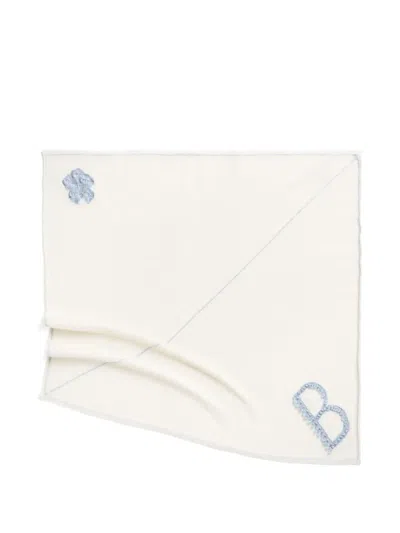 Barrie Cashmere Scarf In White