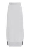 Barrie Cashmere Skirt In Grey