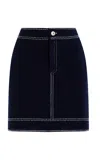 Barrie Cashmere Skirt In Navy