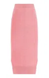 Barrie Cashmere Skirt In Pink