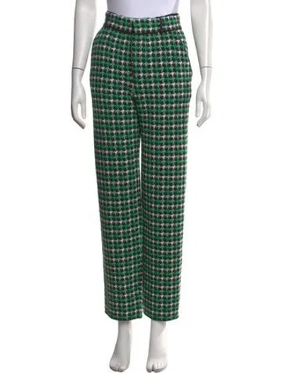 Pre-owned Barrie Cashmere Straight Leg Pants In Green
