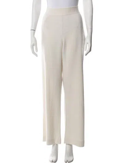 Pre-owned Barrie Cashmere Straight Leg Pants In Neutrals