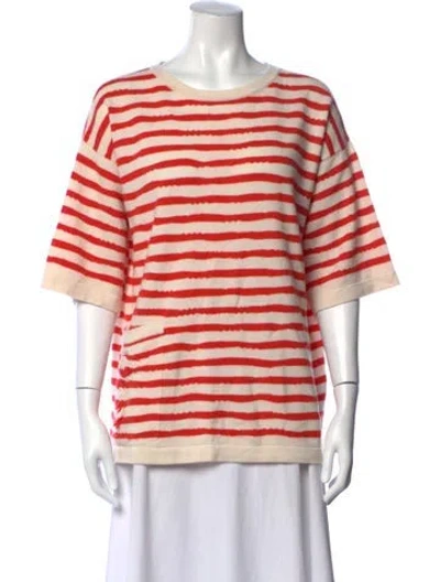 Pre-owned Barrie Cashmere Striped Sweater In Neutrals