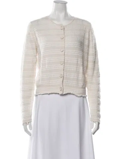 Pre-owned Barrie Cashmere Striped Sweater W/ Tags In Neutrals