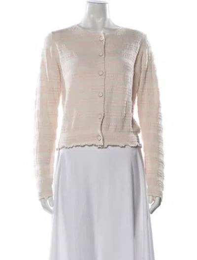 Pre-owned Barrie Cashmere Striped Sweater W/ Tags In Neutrals