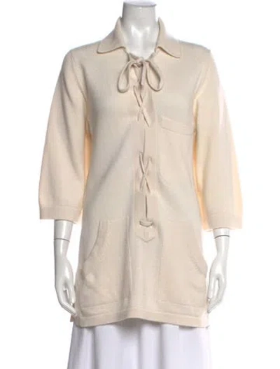 Pre-owned Barrie Cashmere Sweater In Neutral