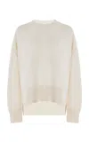 Barrie Cashmere Sweater In White