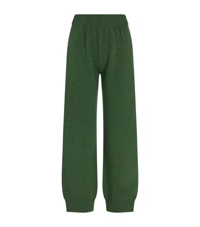 Barrie Cashmere Tapered Trousers In Green