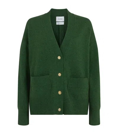Barrie Cashmere The Borders Cardigan In Green