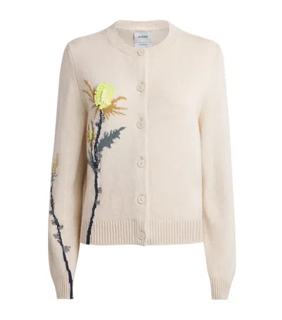 Barrie Cashmere Thistle Cardigan In Neutral