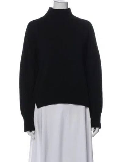 Pre-owned Barrie Cashmere Turtleneck Sweater In Black