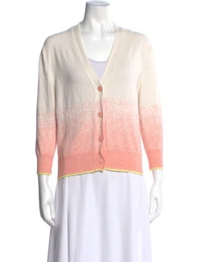 Pre-owned Barrie Cashmere V-neck Sweater In Multi