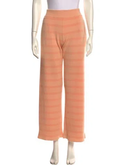 Pre-owned Barrie Cashmere Wide Leg Pants In Pink