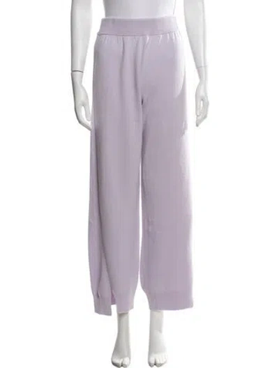 Pre-owned Barrie Cashmere Wide Leg Pants In Purple