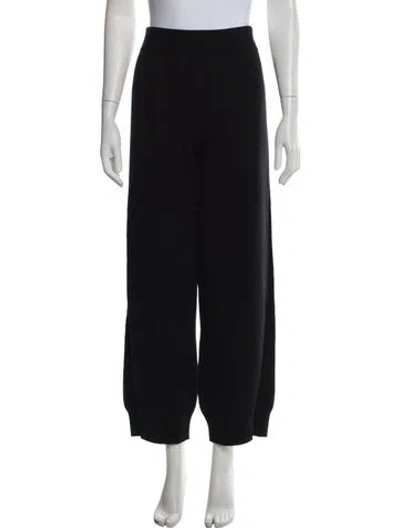 Pre-owned Barrie Cashmere Wide Leg Pants W/ Tags In Black