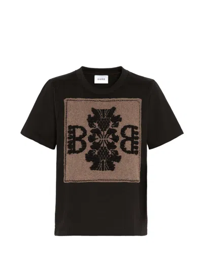 Barrie Cashmere-patch T-shirt In Brown