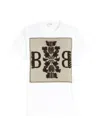 Barrie Cashmere-patch T-shirt In White