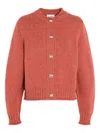 Barrie Chunky-knit Cardigan In Pink
