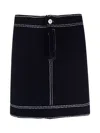 Barrie Contrast-stitch Mini Skirt
