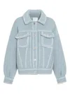 Barrie Contrast-stitching Jacket In Blue
