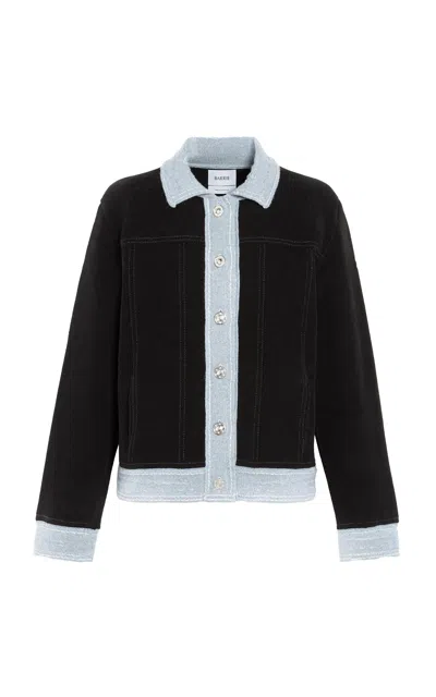 Barrie Cotton-cashmere Blend Jacket In Black
