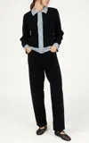 Barrie Cotton-cashmere Blend Trousers In Black