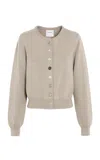 Barrie Cotton-cashmere Cardigan In Gray