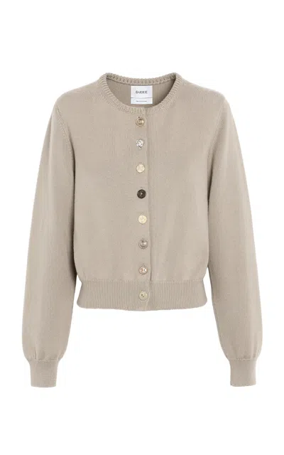 Barrie Cotton-cashmere Cardigan In Gray