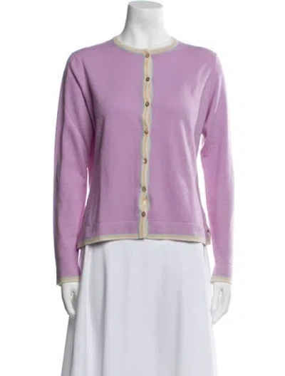 Pre-owned Barrie Crew Neck Sweater In Purple