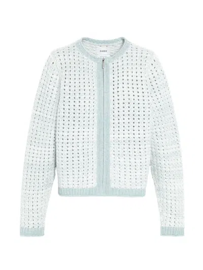 Barrie Crochet-knit Zip-up Cardigan In Multi