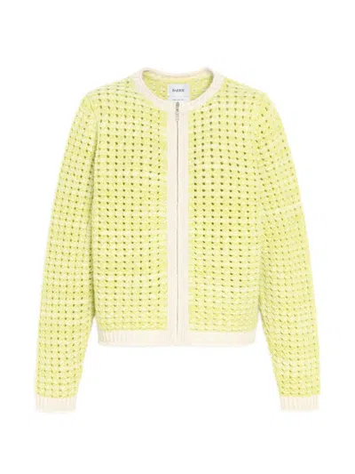 Barrie Crochet-knit Zip-up Cardigan In Multi