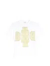 Barrie Cropped Logo T-shirt In White