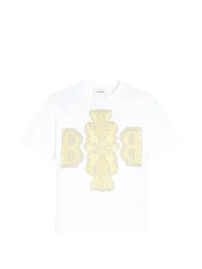Barrie Cropped Logo T-shirt In White