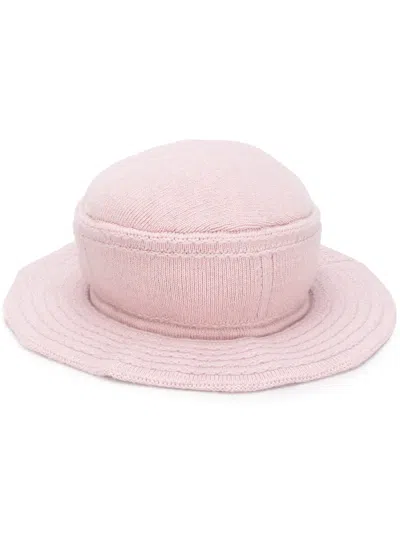 Barrie Curved Peak Hat In Pink