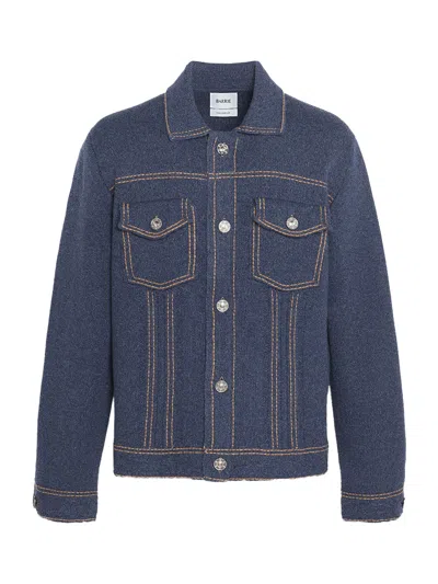 Barrie Denim Cashmere Cotton Jacket Blue