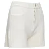 Barrie Denim Cashmere Knit Shorts In White