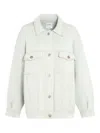 Barrie Denim-effect Jacket In Green