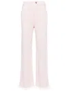 Barrie Wide-leg Knitted Trousers In Pink